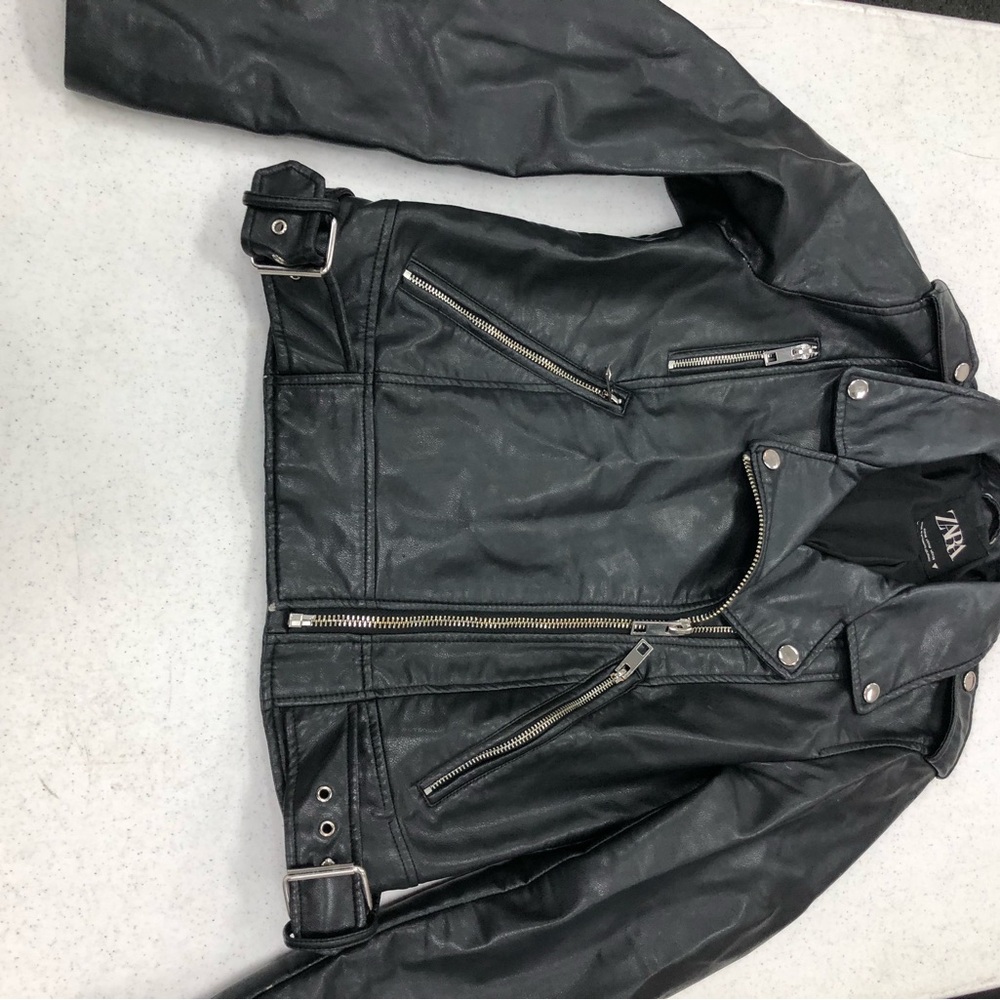 Zara Black Leather Jacket